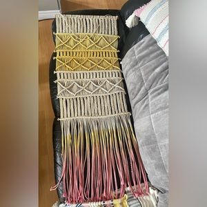 Macrame Pink Yellow and White!